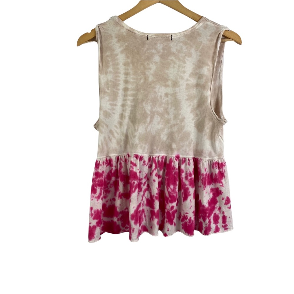 FREE PEOPLE Anytime tank top tie-dye hibiscus pink Extra Small - Picture 6 of 11